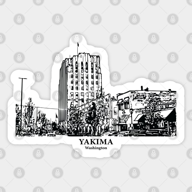 Yakima - Washington Sticker by Lakeric
